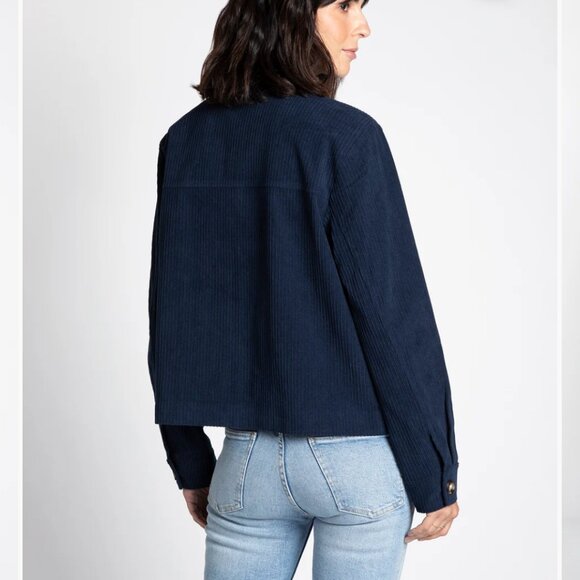 Thread & Supply Women's Size Small Navy Blue Hughes Lightweight Jacket - Picture 3 of 15